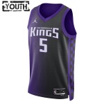 Maillot NBA Sacramento Kings De Aaron Fox Jordan 2023-24 Statement Edition Violet Swingman - Enfant